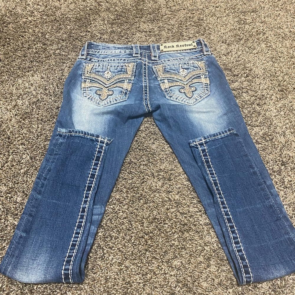 Rock Revival cuffed skinny jeans!